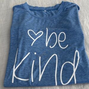 Blue 'Be Kind' Kids Shirt